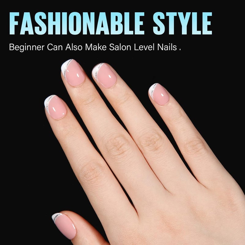 TOMICCA Extra Short Oval Nail Tips, Acrylic Double Sided Matte Fake Nails for Extension,240Pcs 15 Sizes Press On Nail Tips for Home DIY Art Women Girls - Image 2